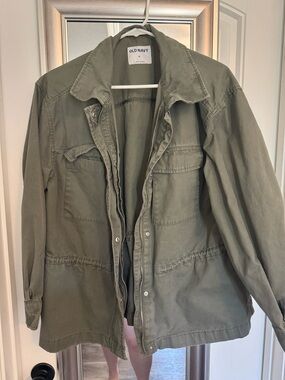 Old Navy Olive Green Field Jacket with Front Pockets